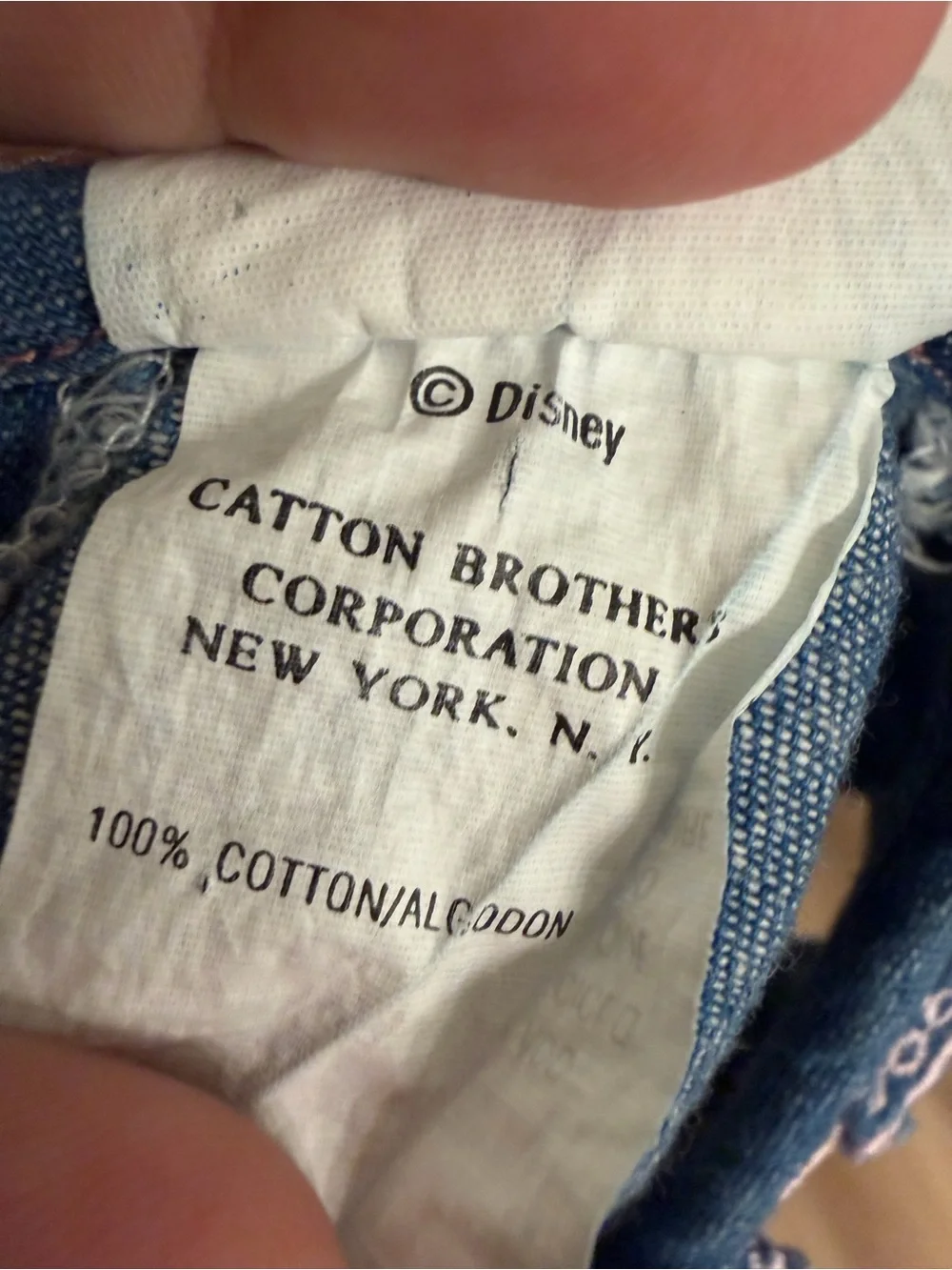Vintage 90s Disney Babies Baby Minnie Denim 2 Piece Set 0-6 Months Circa 1996